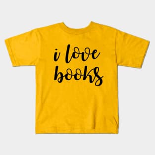 i love books reading Kids T-Shirt